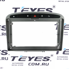 Переходная рамка Peugeot 308 (2007-2015) / 408 (2012-2020) (серая) (9")