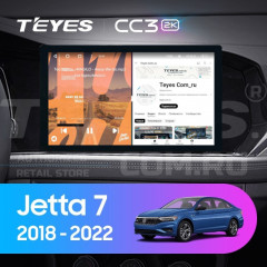 Штатная магнитола Teyes CC3 2K 4/32 Volkswagen Jetta 7 (2018-2022) (13")