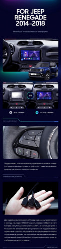 Штатная магнитола Teyes CC3 2K 360 6/128 Jeep Renegade (2014-2018)