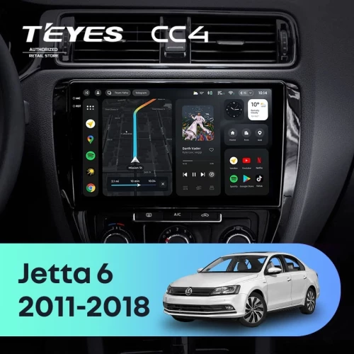 Штатная магнитола Teyes CC4 8/128 Volkswagen Jetta 6 (2011-2018)