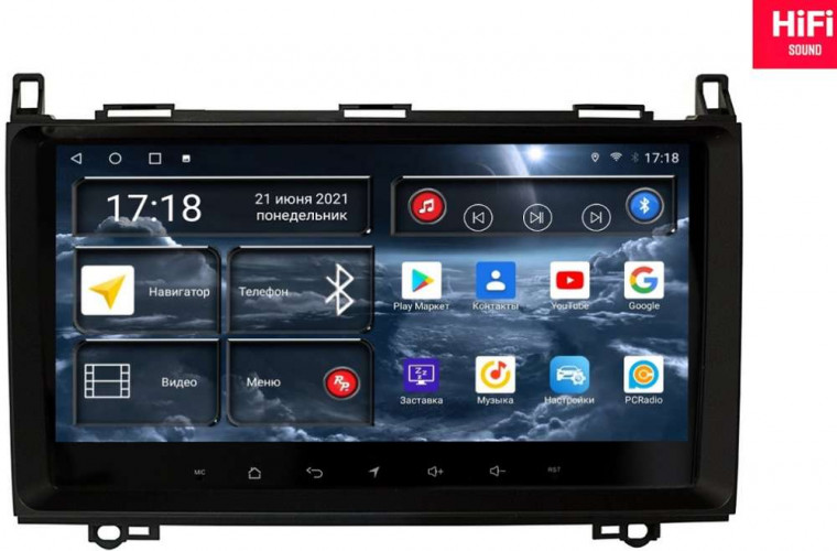 Штатная магнитола Redpower 75068M Mercedes-Benz (Vito/Viano/Sprinter; VW Crafter до 17 г) (матовый)