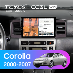Штатная магнитола Teyes CC3L WiFi 2/32 Toyota Corolla 120 (2000-2007) (коричневая) F1