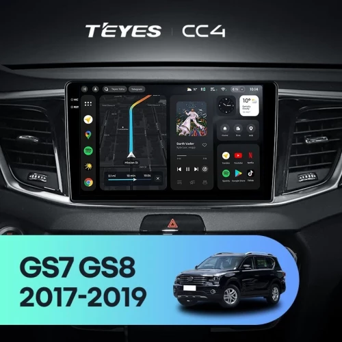 Штатная магнитола Teyes CC4 8/128 GAC GS7 GS8 (2017-2019)