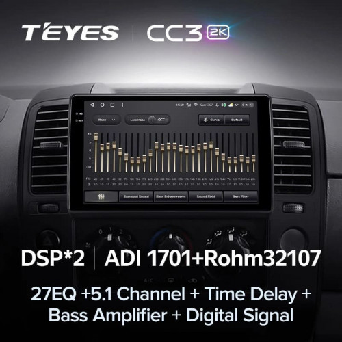 Штатная магнитола Teyes CC3 2K 6/128 Nissan Navara D40 (2004-2010) F1