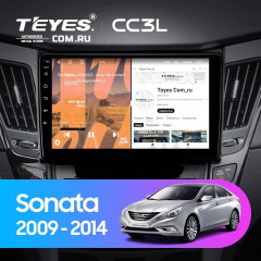 Штатная магнитола Teyes CC3L 4/64 Hyundai Sonata 6 YF (2009-2014) Тип-A